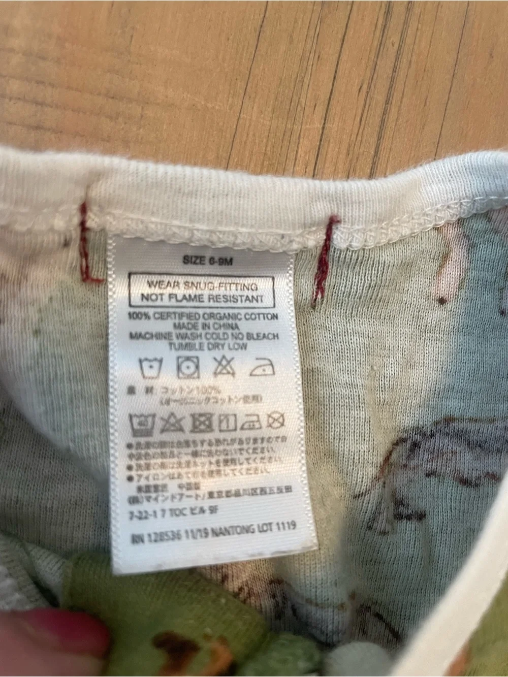 Milkbarn Baby 6-9M Olive Green Dog Print Zip Up Romper Sleeper Puppies